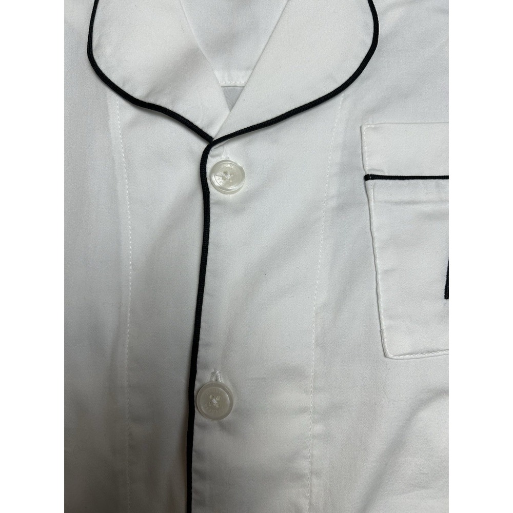 Bedhead Pajama Set Medium Organic Cotton Mr Set White - Picture 6 of 15
